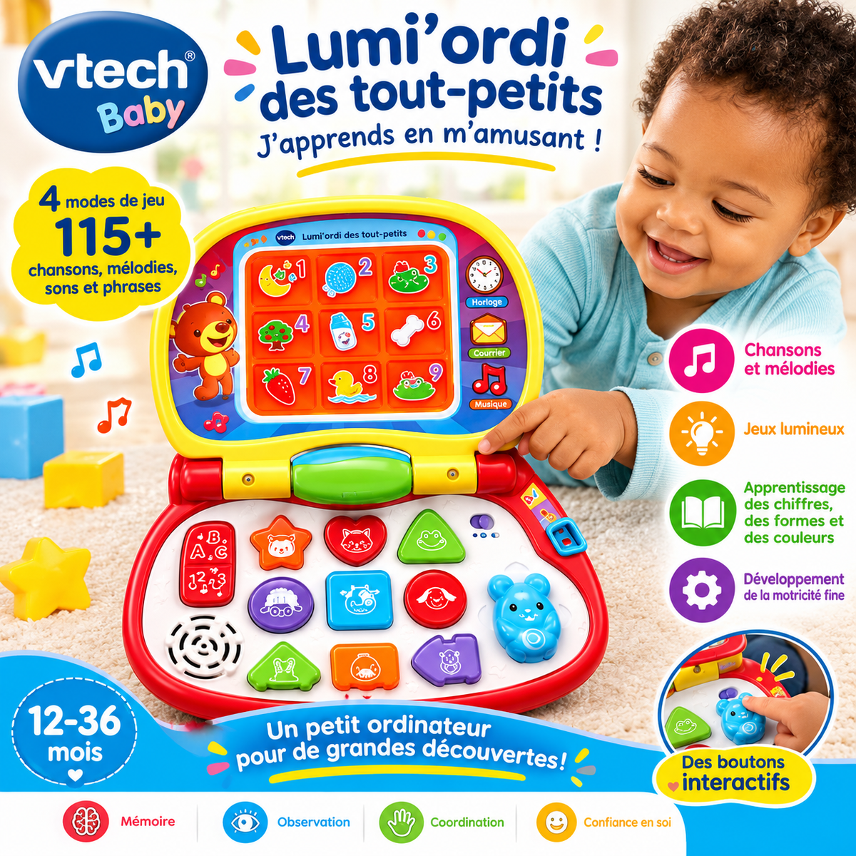 Lumi ordi des tout-petits 6mois + à 36 mois