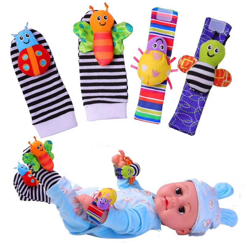 Hochet de Poignet & Chaussettes Sonores pour Bébé
