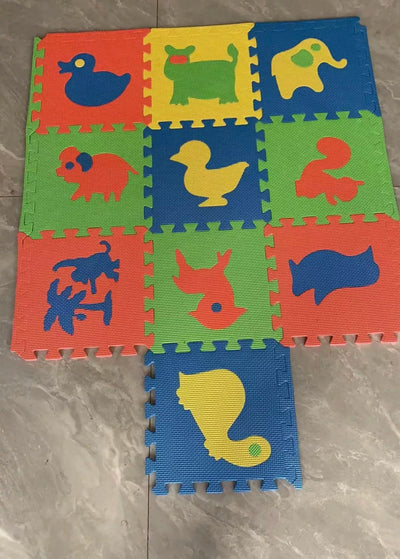 Generic Tapis Puzzle Animal 10 pièces ,1m2 pour Enfants antidérapant (Copie)