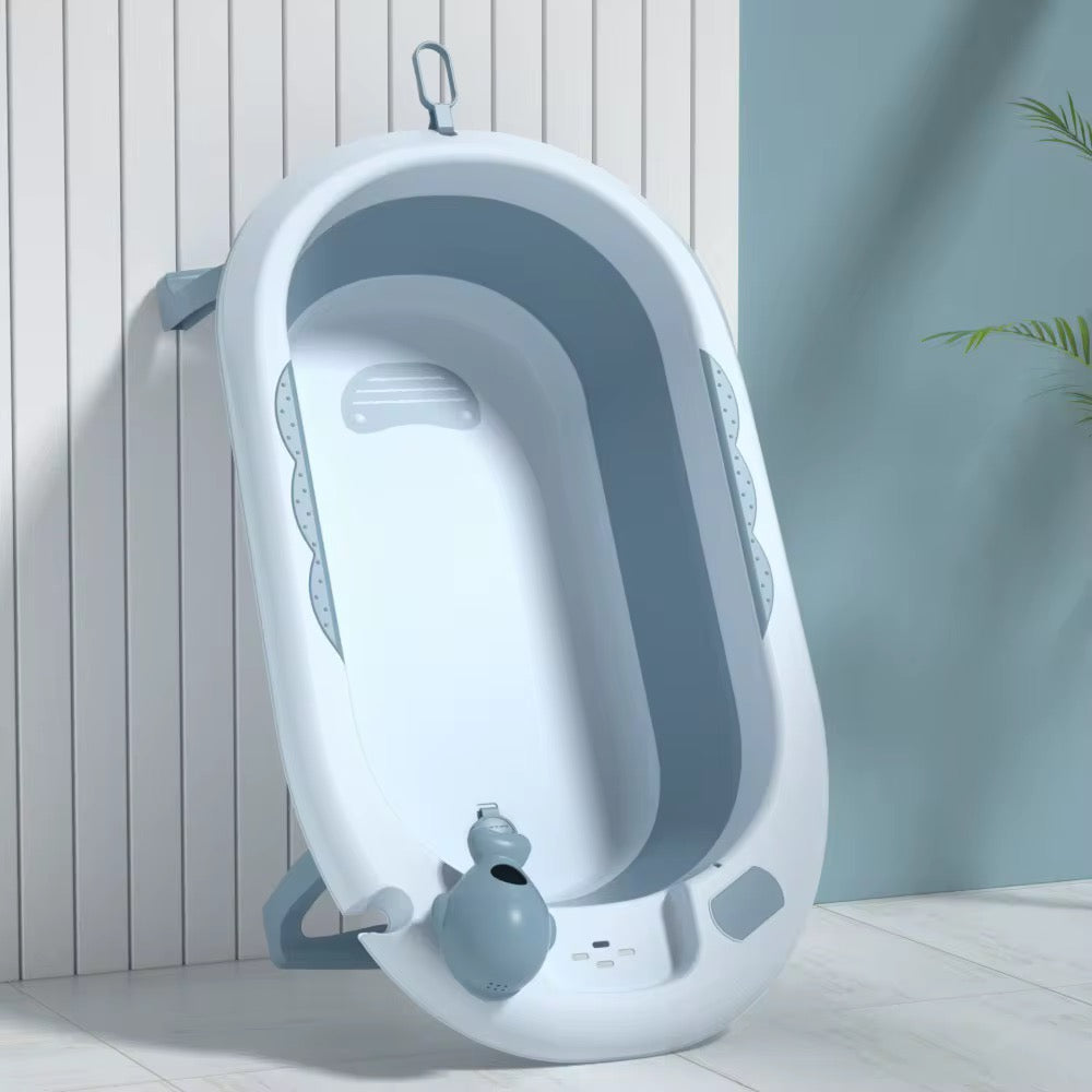 🛁 Baignoire pliable pour bébé avec thermomètre Confort ; sécurité dès la naissanc