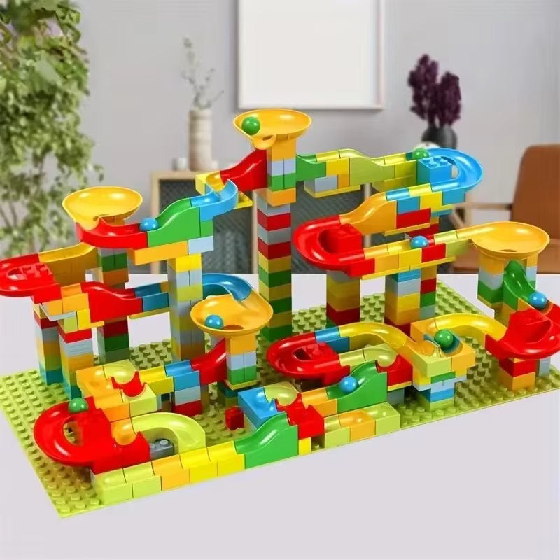 🌈 Circuit à Billes Géant Montessori – Construire, Explorer et Apprendre en S’Amusant !