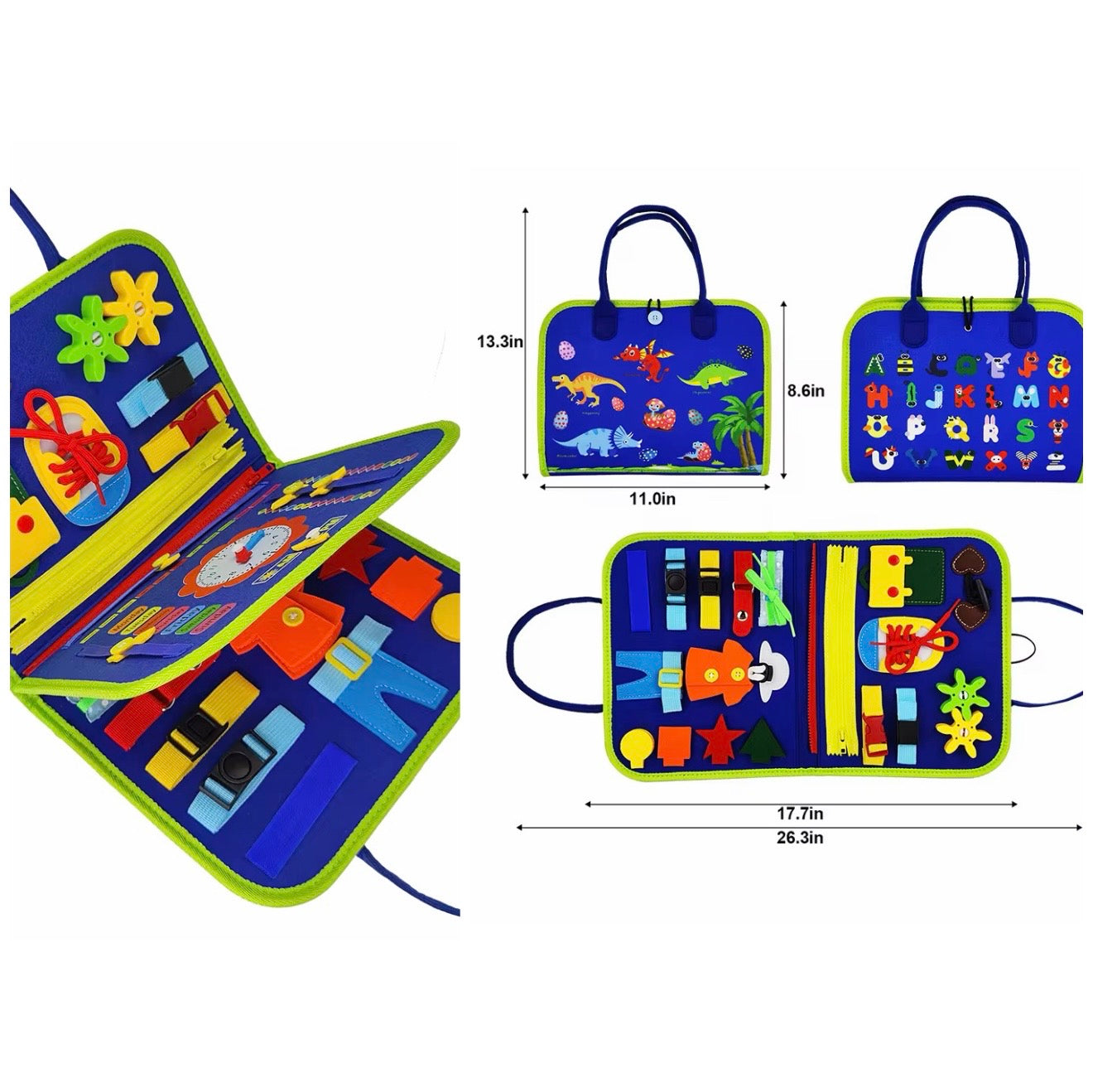 Sac Montessori Sensoriel – Livre d’Activités Éducatif pour Enfants