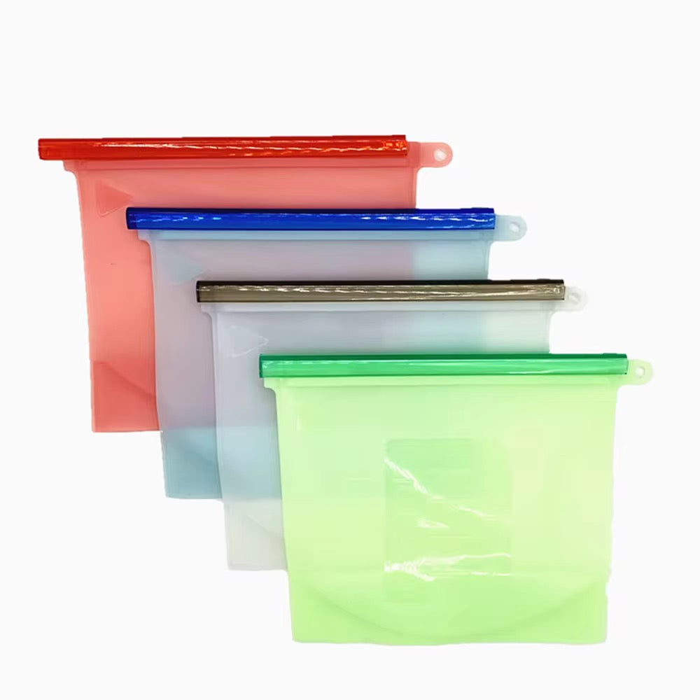 Sacs de Conservation Réutilisables en Silicone( lait purée fruit etc …) 500 ml