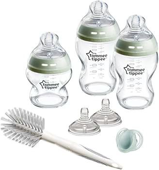 Tommee Tippee Natural Start – Kit de démarrage nouveau-né en verre – Anti-coliques – Sans BPA – 7 pièces