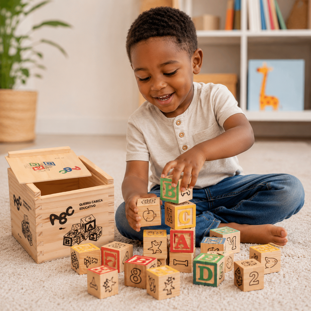 Cubes Éducatifs en Bois Montessori – Apprendre en Jouant !