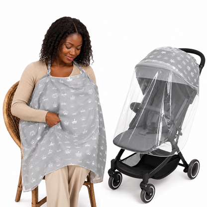 Housse d’Allaitement &amp; Protection pour Poussette 2-en-1