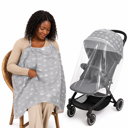 Housse d’Allaitement &amp; Protection pour Poussette 2-en-1