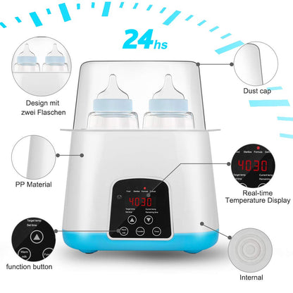 Chauffe-Biberon & Stérilisateur Double Électrique – Bottle Warmer & Sterilizer