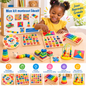 Kit Montessori 10pcs Éducatif en Bois – Jouer, Apprendre et Grandir