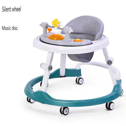 youpla  Trotteur Bébé 2-en-1 avec Poignée – Marche &amp; Pousseur – Jouets Musicaux – Plateau Repas