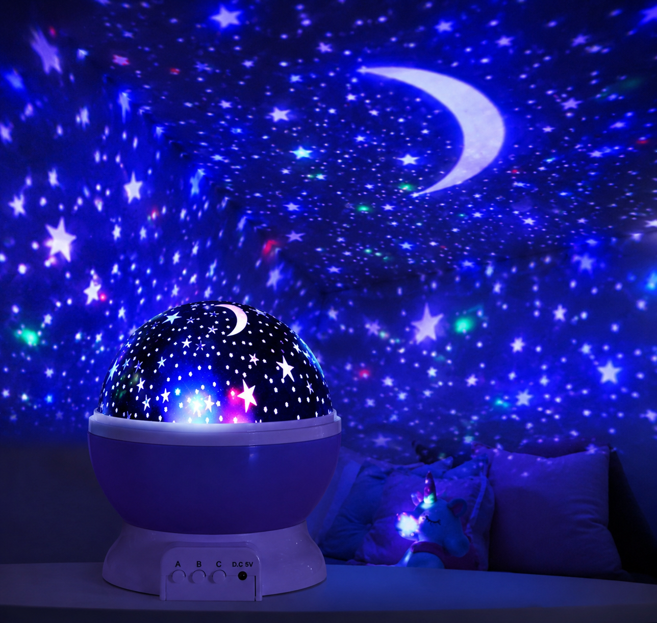 🌙 Veilleuse Projecteur Ciel Étoilé – Transformez Chaque Nuit en Voyage Magique