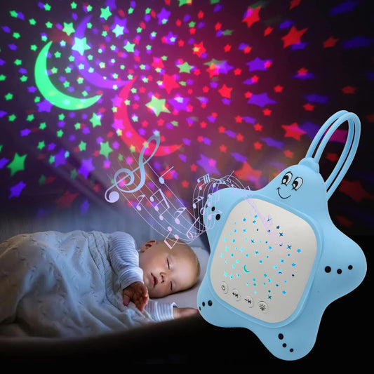 Veilleuse Musicale Enfant Étoile LED – Bleu & Rose
