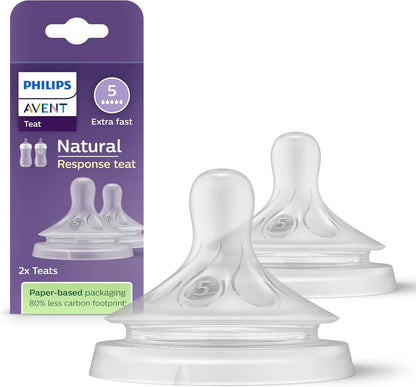 Lot de 2 tétine PHILIPS AVENT – Débit 5 Sans BPA (x2)