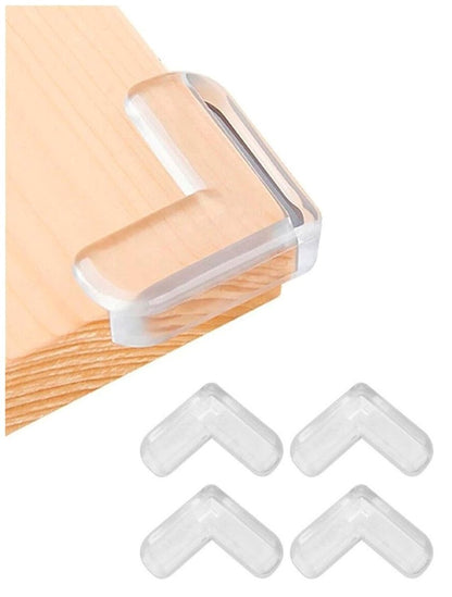 Protection Coins de Table Bébé – Lot de 4 – Transparent