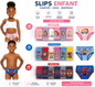 Lot de 6 Slips Enfant – Garçon & Fille model aléatoire