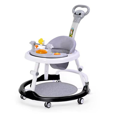 youpla  Trotteur Bébé 2-en-1 avec Poignée – Marche &amp; Pousseur – Jouets Musicaux – Plateau Repas
