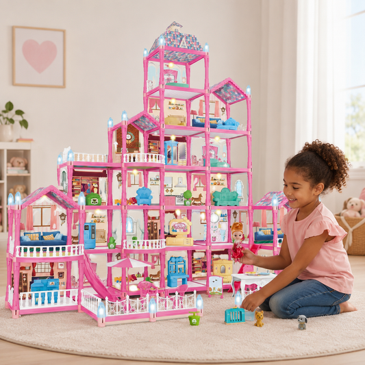 Maison de Poupée pour Filles 465 pieces ,