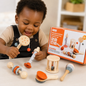 🎵 Coffret  jouet sensoriel sons en Bois Montessori – 6 Pièces