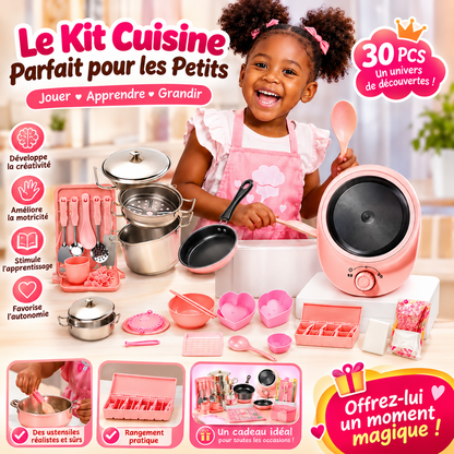Kit Cuisine Enfant  Jouer, Apprendre et Créer Comme les Grands ! 32 pcs