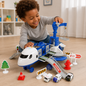 ✈️ Avion Transporteur avec Véhicules et Grue – Le Jeu d’Aventure Ultime pour les Petits Explorateurs !