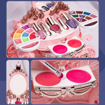 Coiffeuse Carrosse Princesse avec Maquillage – Trousse Musicale et Lumineuse pour Enfants