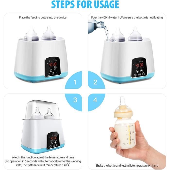 Chauffe-Biberon & Stérilisateur Double Électrique – Bottle Warmer & Sterilizer