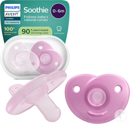 Sucettes Philips Avent Soothie – Bleu & Rose