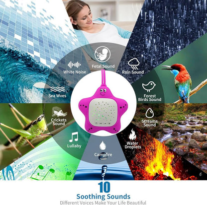 Veilleuse Musicale Enfant Étoile LED – Bleu & Rose