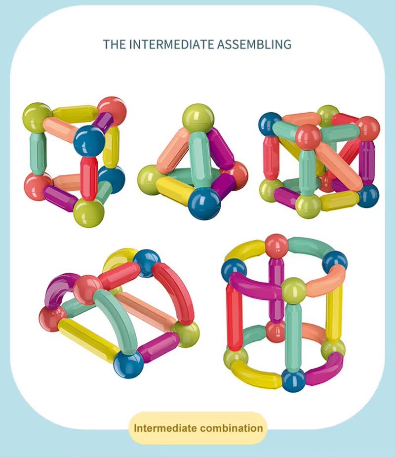 Jeu de Construction Magnétique pour Enfant – Créativité & Imagination