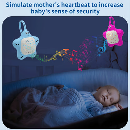 Veilleuse Musicale Enfant Étoile LED – Bleu & Rose