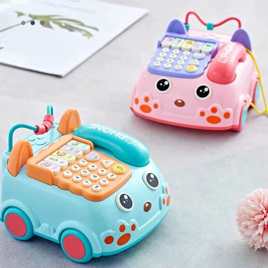 Téléphone Jouet Éducatif pour Bébé avec Musique et Lumières – Voiture Téléphone Interactif