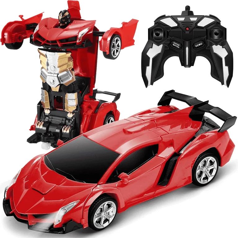 🚗🤖 Voiture Télécommandée Transformable 2-en-1 – Robot & Supercar