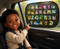 Pare-Soleil Enfant avec Dessins Amusants – Protection UV et Divertissement en Voiture