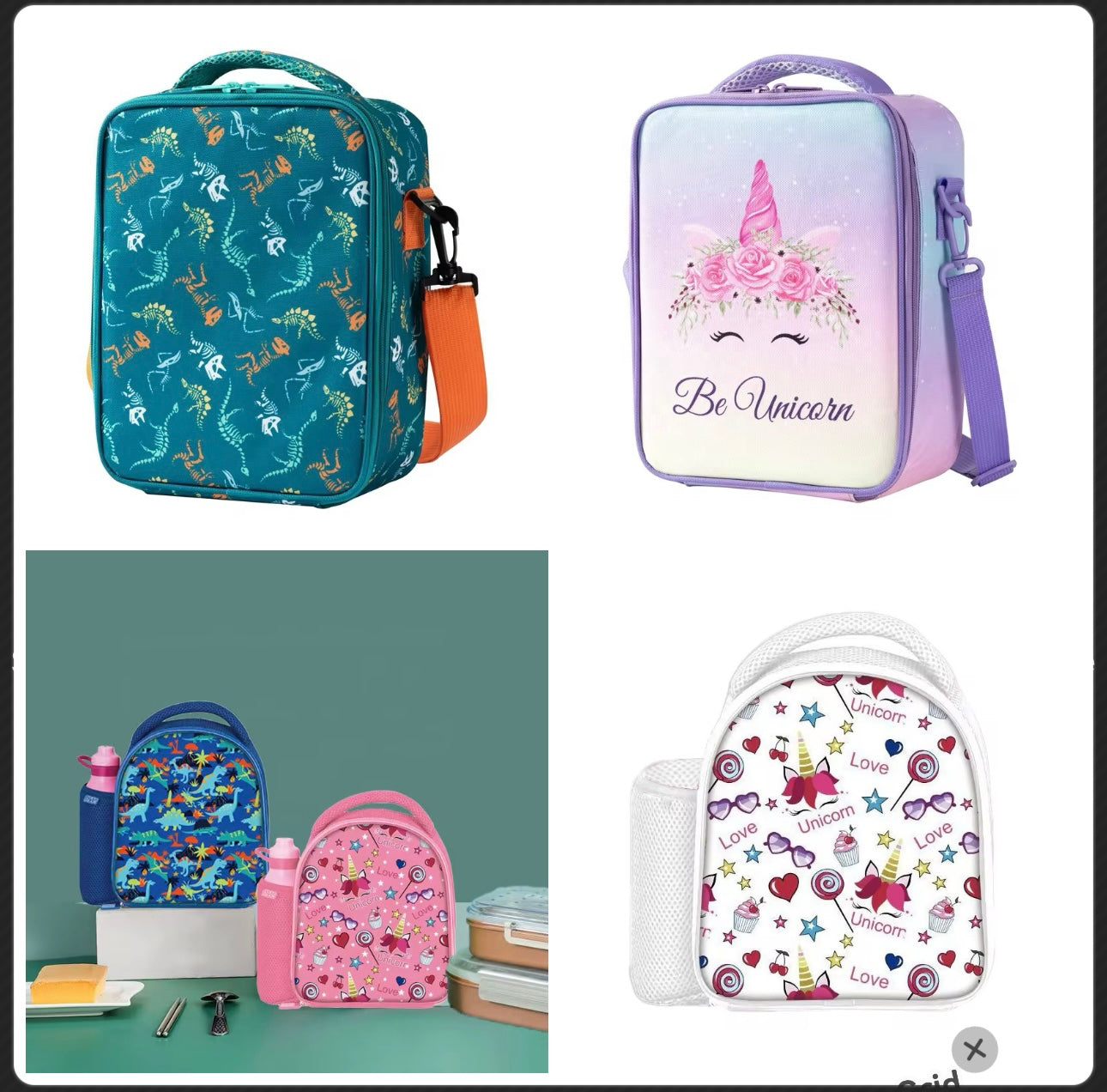 Sac à LUNCH ISOTHERME  avec compartiment Gourde , 1 a 3 pieces avec lunch box et gourde