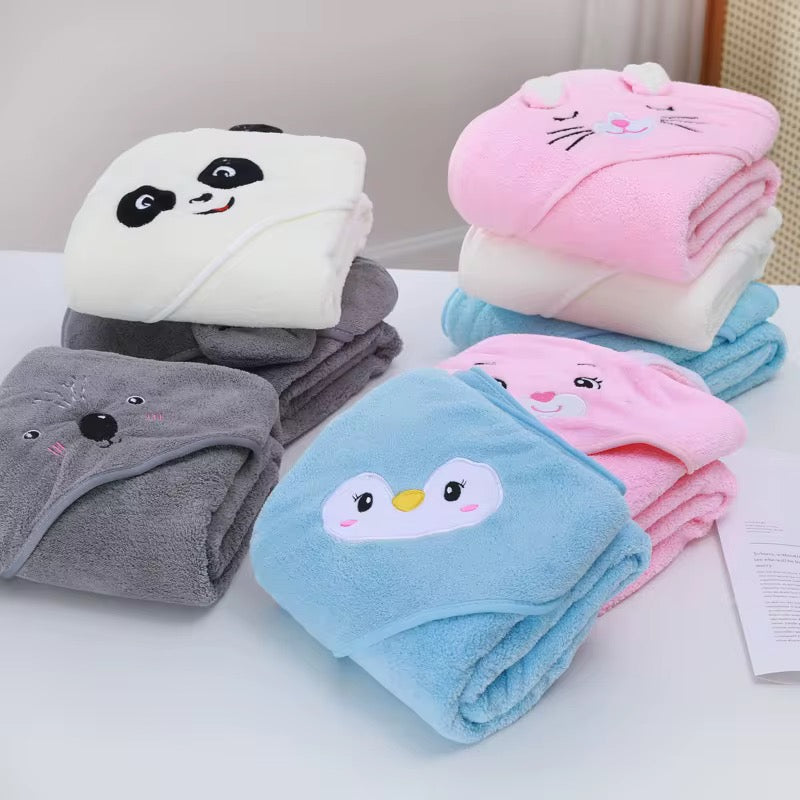Serviette Cape de bain  design animal
