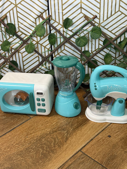 🍓Cuisine Jouet Électroménager Enfant – Set Blender, Micro-ondes ,Mixeur