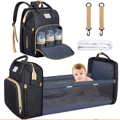 Sac A langer transformable en lit  , sac à dos multifonction pour maman et bébé (Copie)