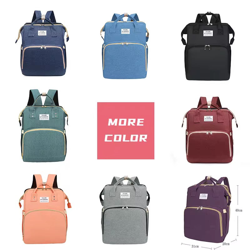 Sac A langer transformable en lit  , sac à dos multifonction pour maman et bébé (Copie)