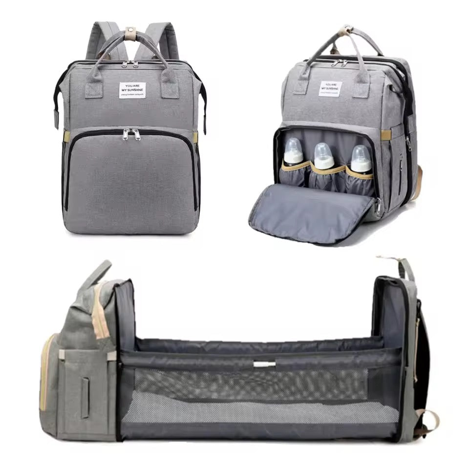 Sac A langer transformable en lit  , sac à dos multifonction pour maman et bébé (Copie)