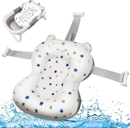 Coussin de bain suspendu pour bébé, antidérapant, doux, léger, réglable, à séchage rapide, pour nouveau-né