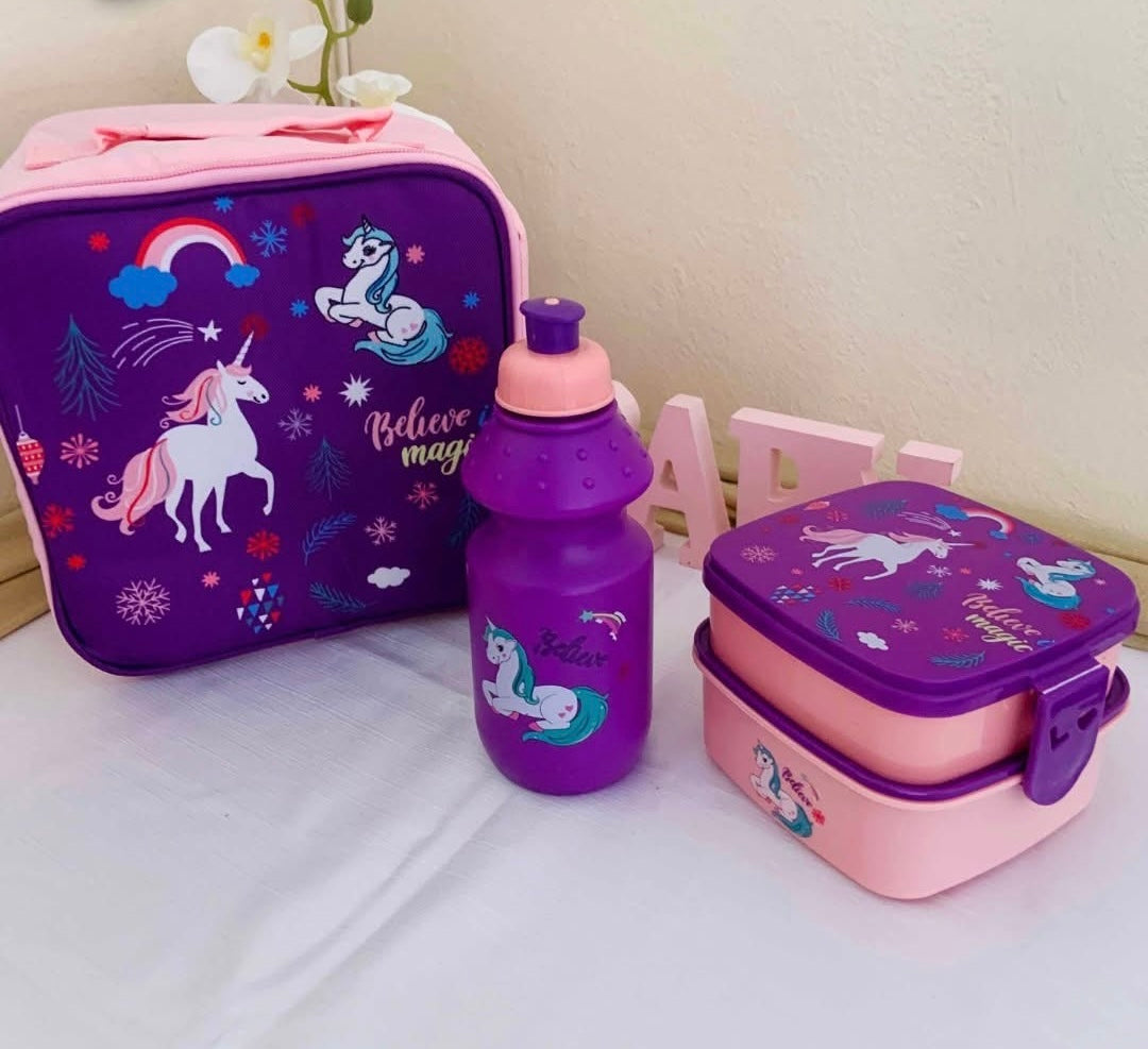 Lunch box Sac Repas Licorne 3 Pièces 🦄✨isotherme