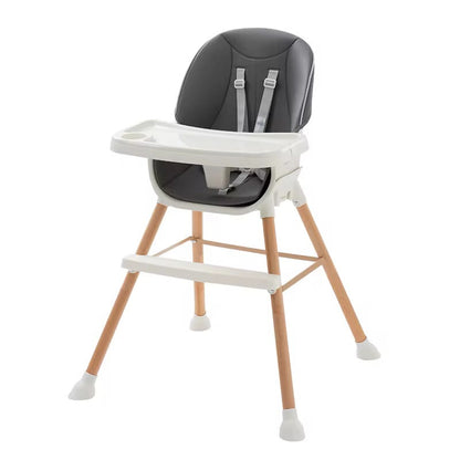 Chaise haute scandinave pied  en métal couleur bois , plusieurs coloris dispo