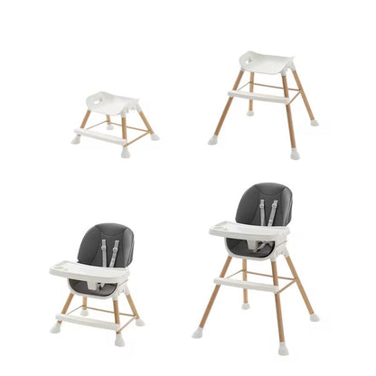 Chaise haute scandinave pied  en métal couleur bois , plusieurs coloris dispo