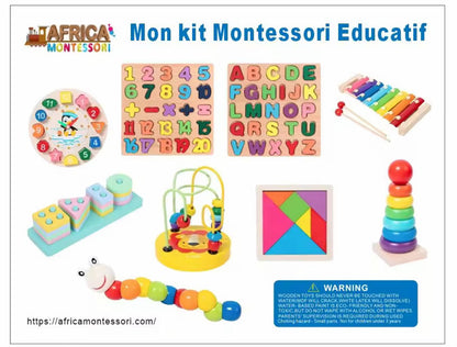 Kit Montessori ,9 jouet éducatifs , evolutif 9 MOIS A 4 ANS
