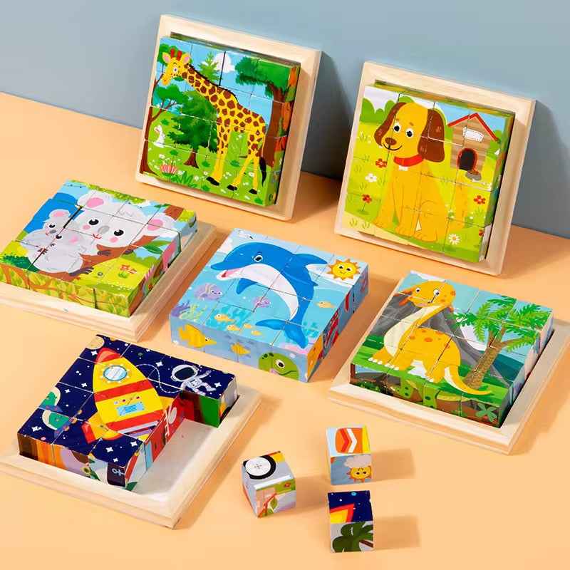 Puzzle 3D , 4 face 1 puzzle au choix plusieur design