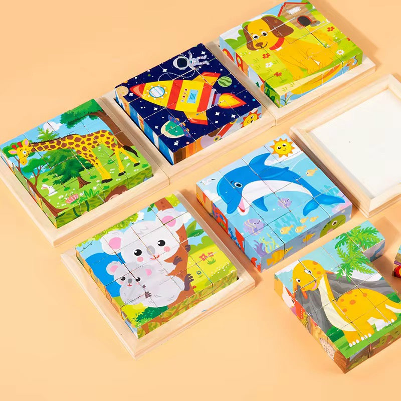 Puzzle 3D , 4 face 1 puzzle au choix plusieur design