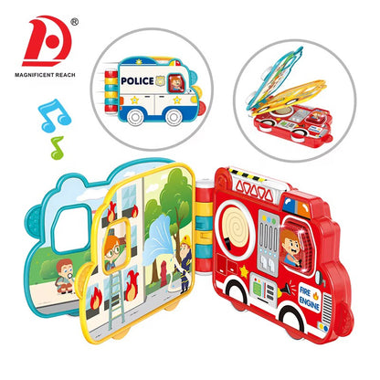 🚓 Livre Interactif « Beep Beep » – Police &amp; Camion de Pompiers