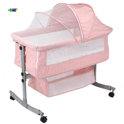 Berceau bébé  cododo avec moustiquaire et rangement – modèle pliable