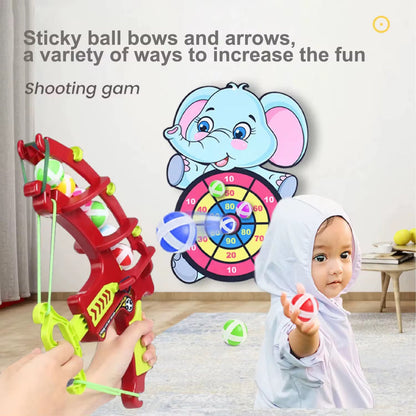 Jeu de fléchette avec balles et cible