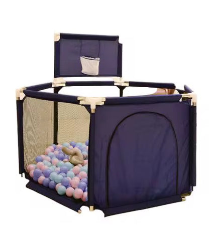 Parc de jeux pliable avec panier 130cmx 110cmx 65 cm , 10 balles offertes